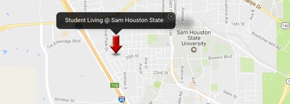 Student Living @ Sam Houston State: 2002 20th St, Huntsville, TX 77340